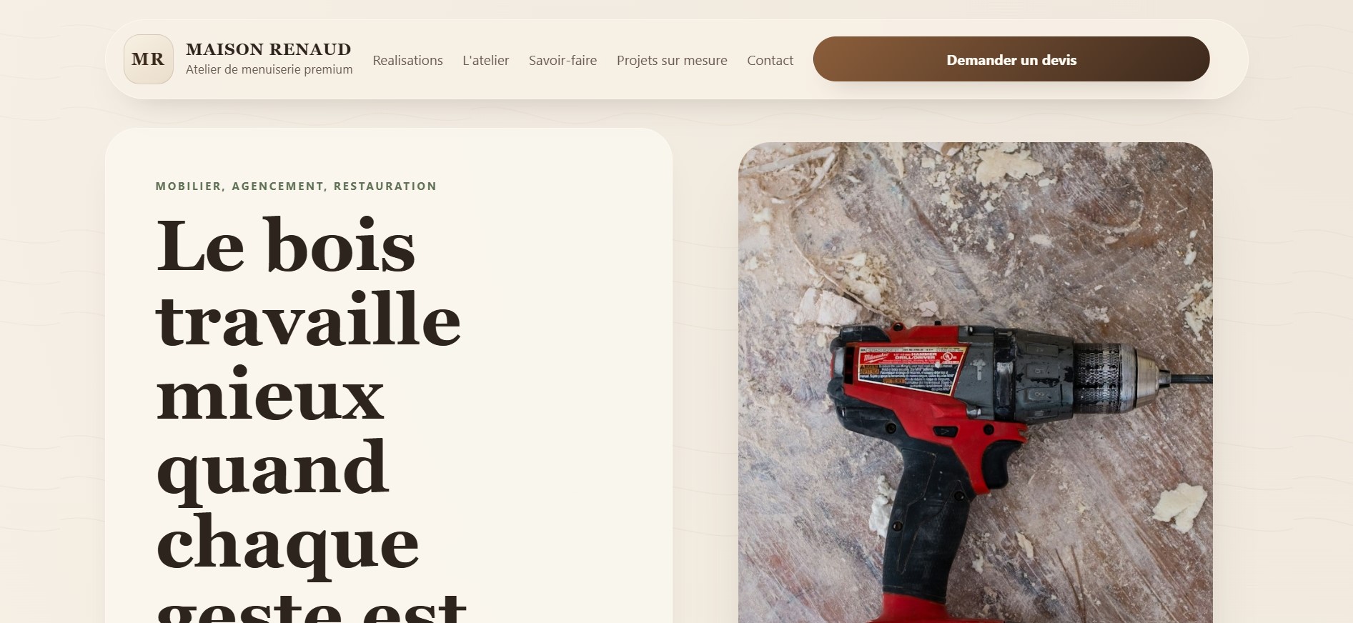 Atelier Bois et Tradition - menuiserie artisanale